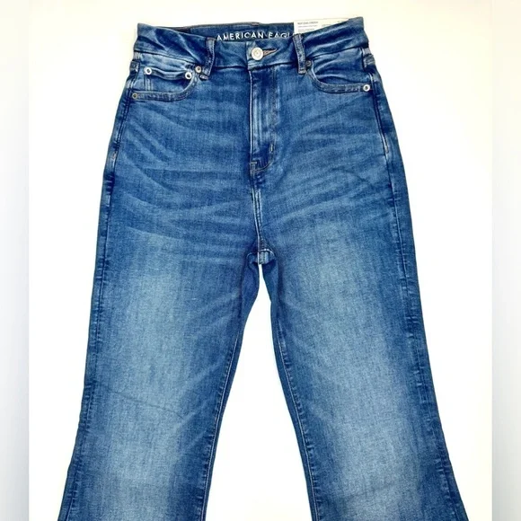 American Eagle Women’s Curvy Super Hi-Rise Flare Jeans Size- 25 ( New with Tags - Picture 2 of 11